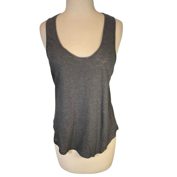 Lanston Racer Back Tank Top Size Medium Dark Gray Active Runner Light Weight - Picture 1 of 7